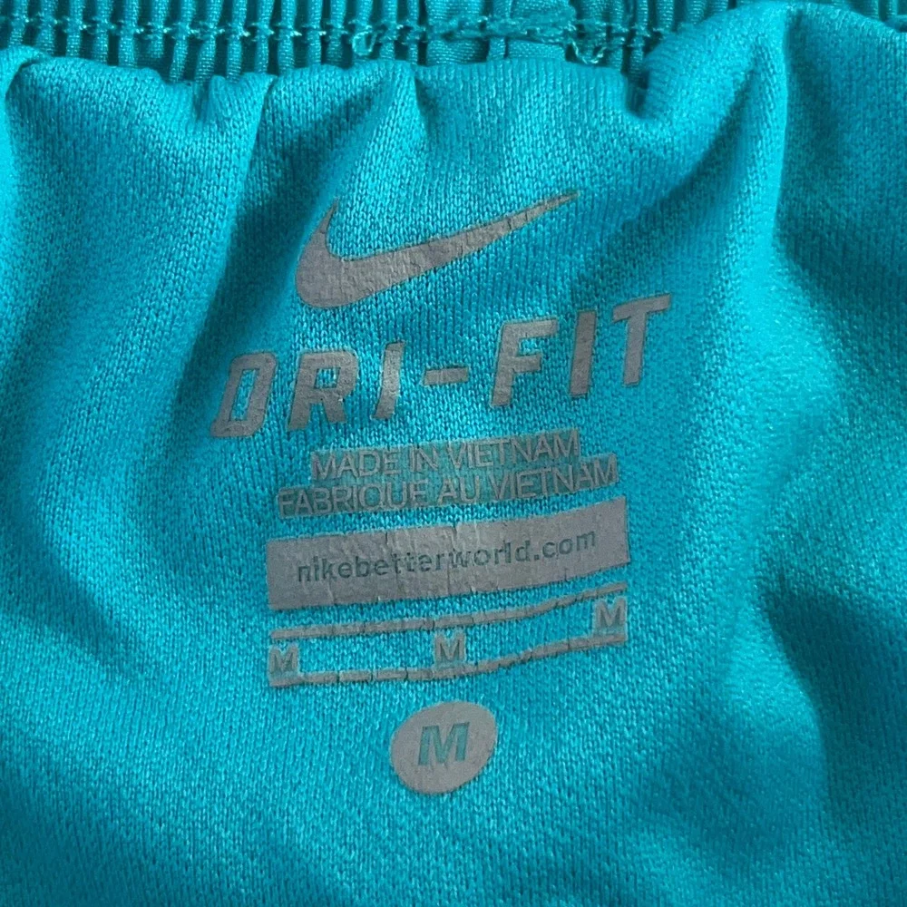 Nike Womens Medium Teal Blue Dri-FIT Tempo Track Running Shorts